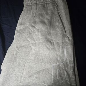 Mens  Gray Jogger Shorts